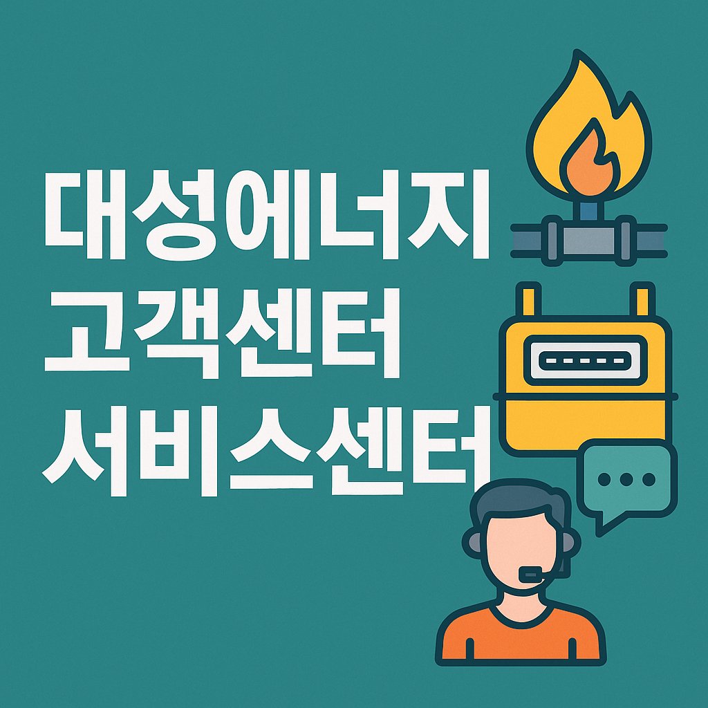 대성에너지 고객센터 서비스센터