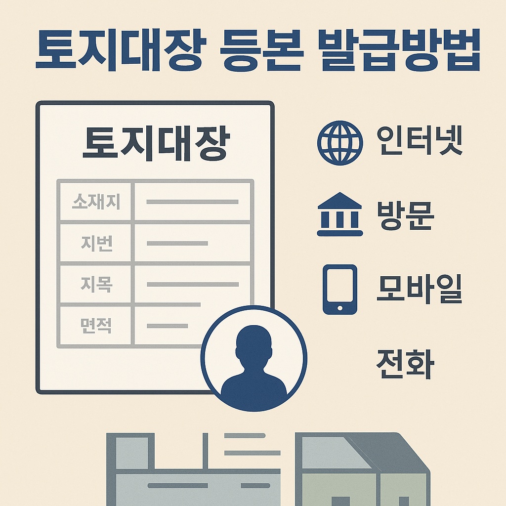 2025년 토지대장 등본 발급방법