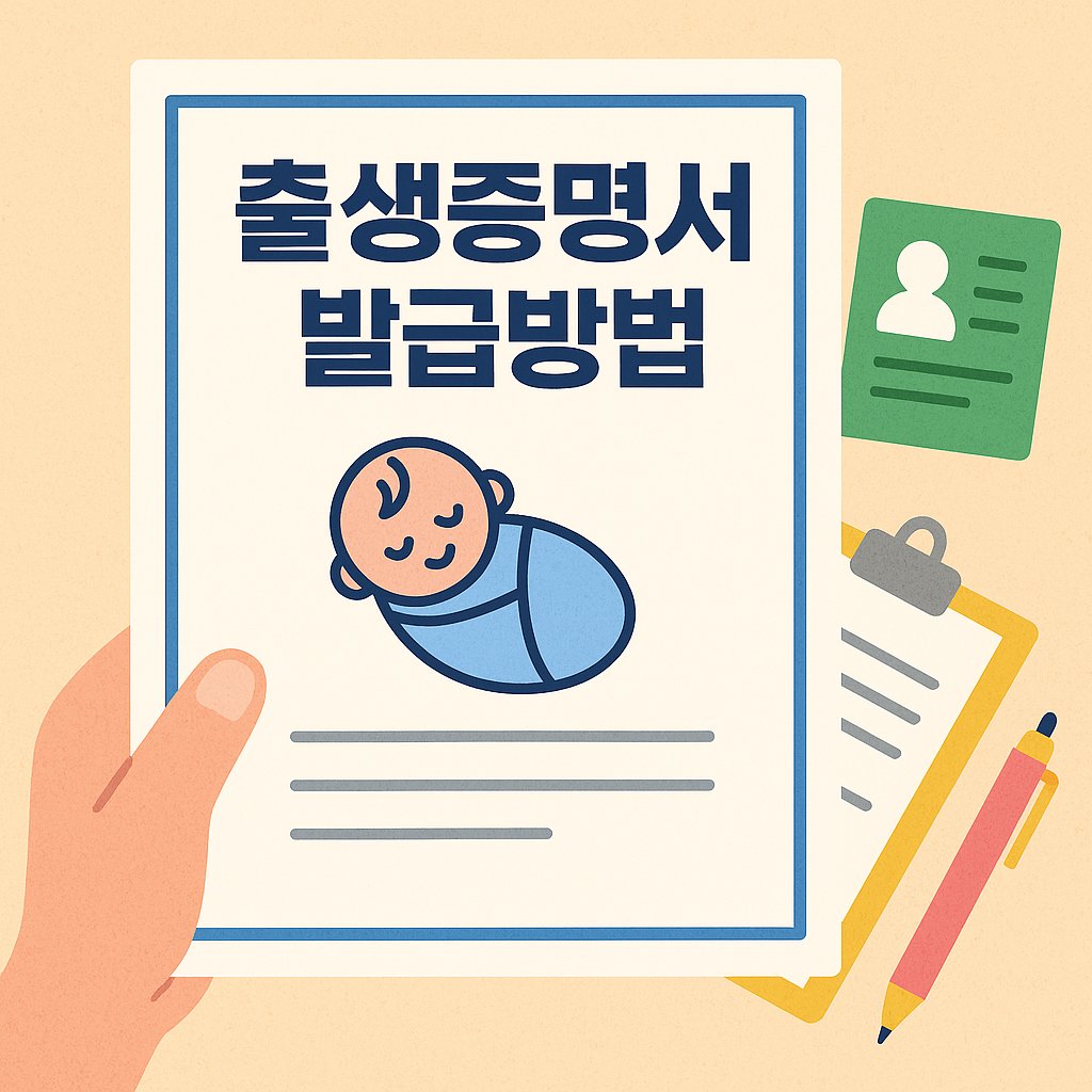 출생증명서 발급방법
