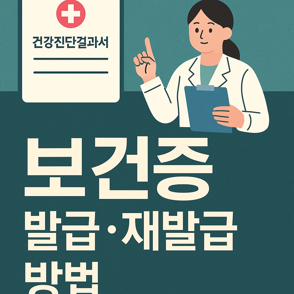 보건증 발급·재발급 방법