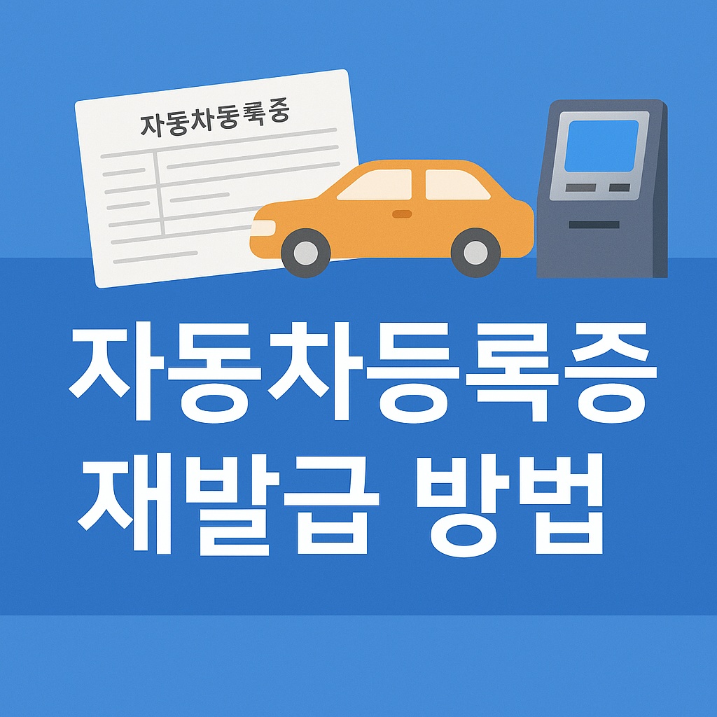 자동차등록증 재발급 방법