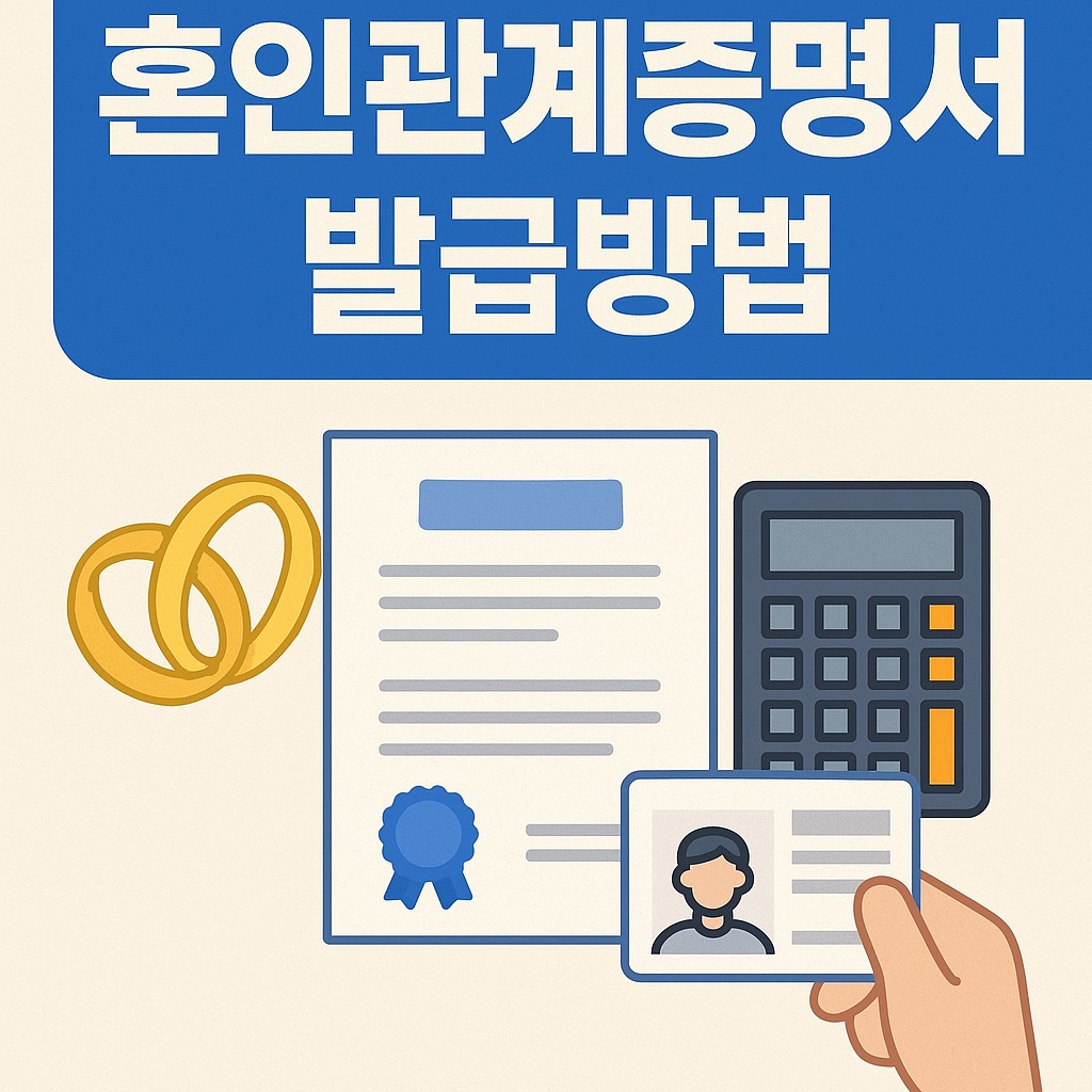 혼인관계증명서 발급방법