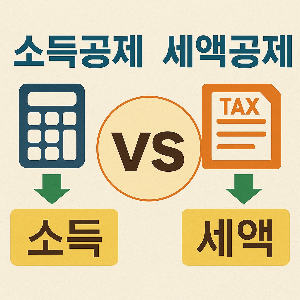 소득공제 vs 세액공제 차이점