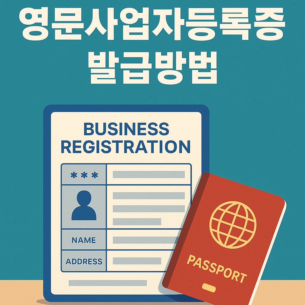 영문사업자등록증 발급방법