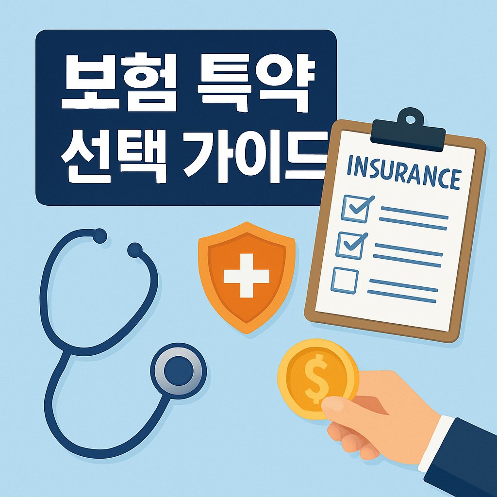 보험 특약 선택 가이드