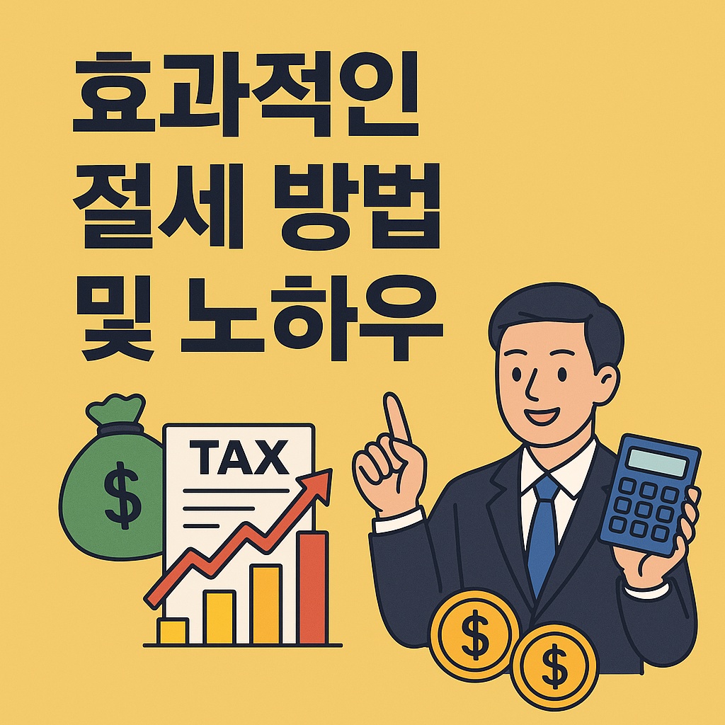 효과적인 절세 방법 및 노하우