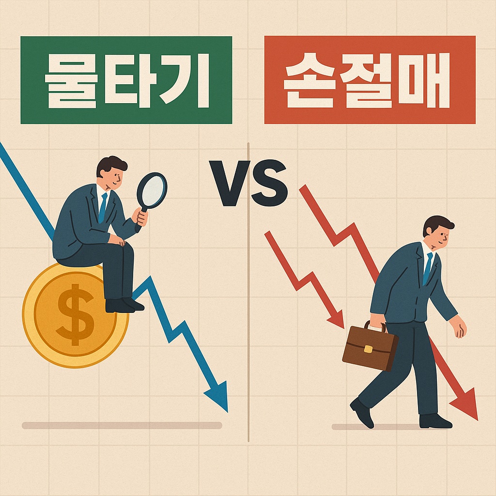 물타기 vs 손절매