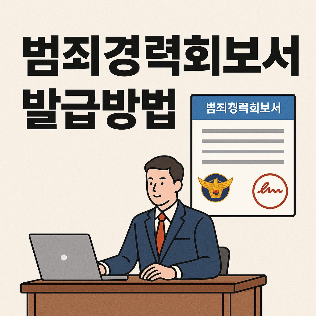 범죄경력회보서 발급방법