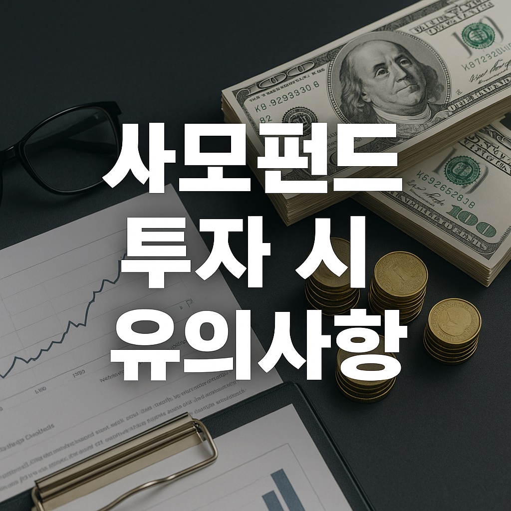 사모펀드 투자 시 유의사항