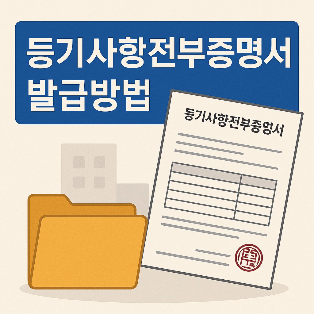 등기사항전부증명서 발급방법
