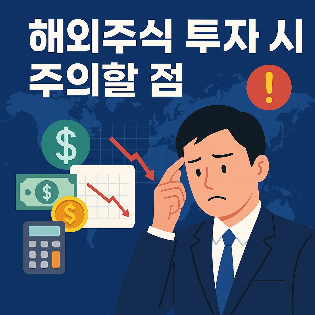 해외주식 투자 시 주의할 점