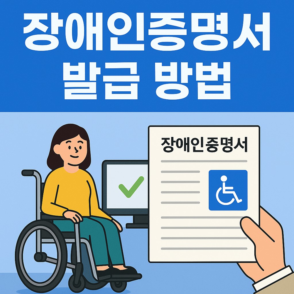 장애인증명서 발급 방법