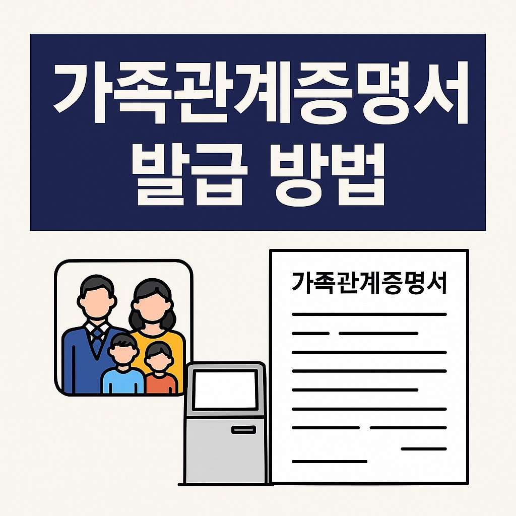 family relationship certificate issue