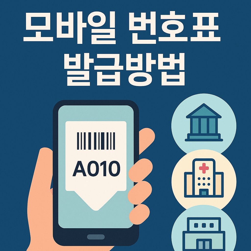 모바일 번호표 발급방법