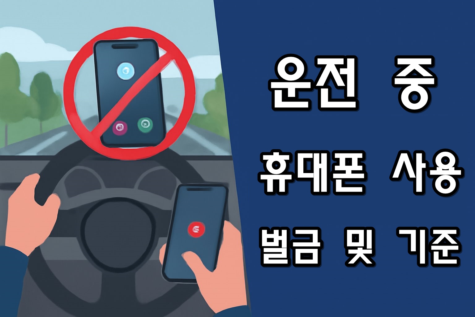 smartphone use driving fine and regulations thumbnail