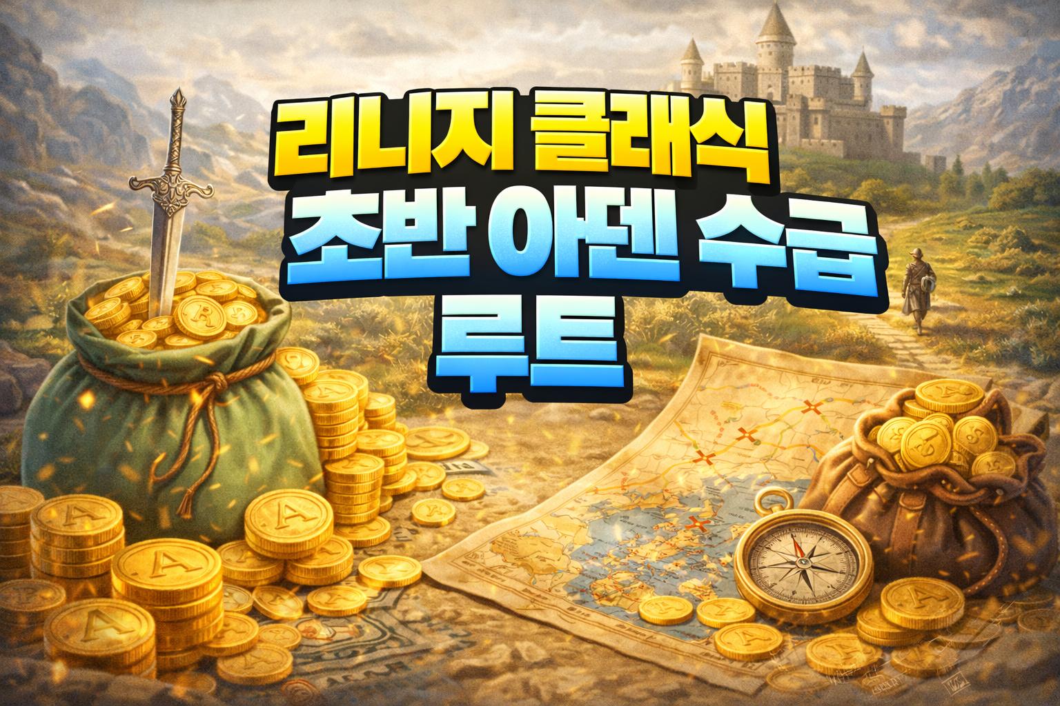 lineage classic early game aden farming route thumbnail