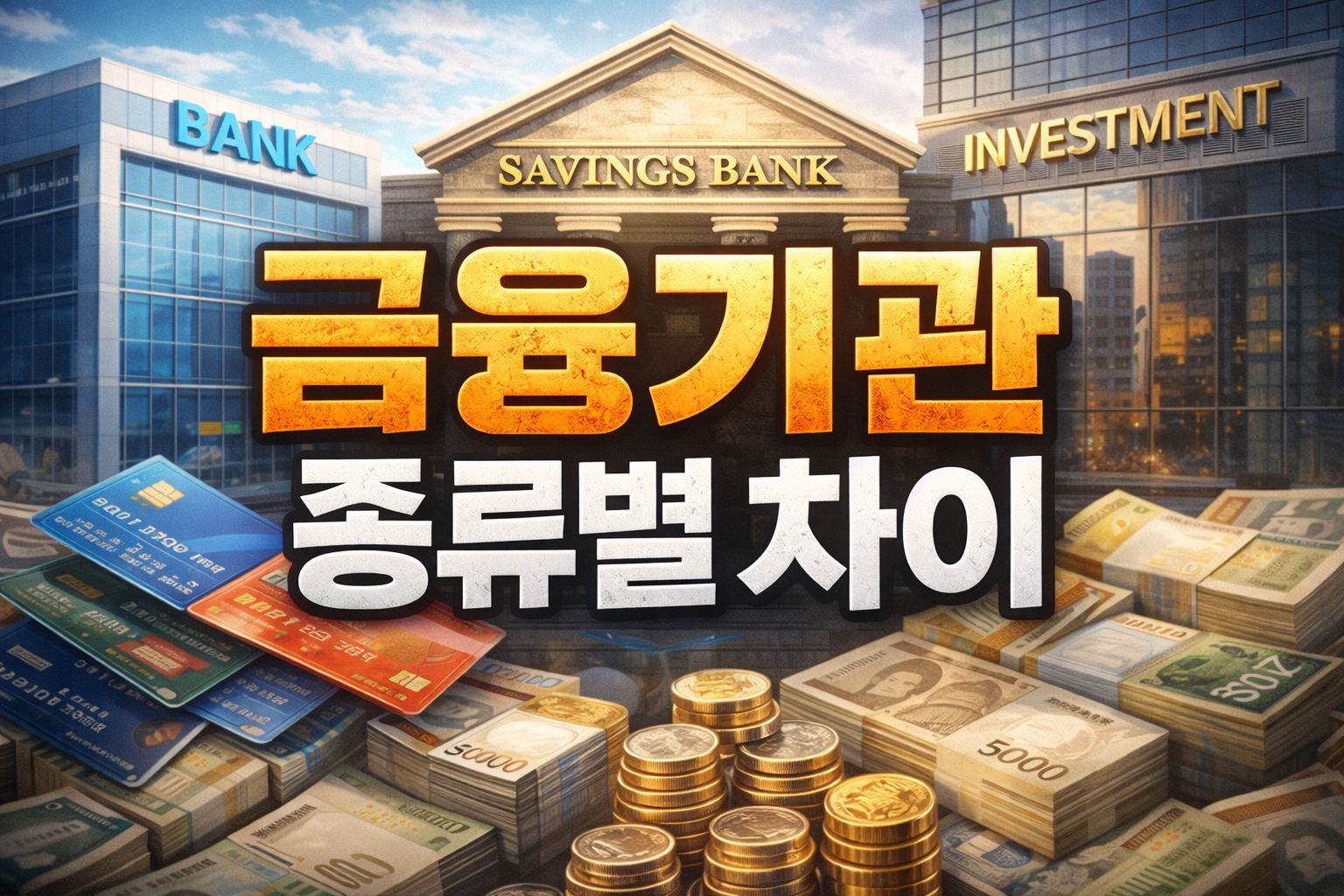 financial institutions types difference