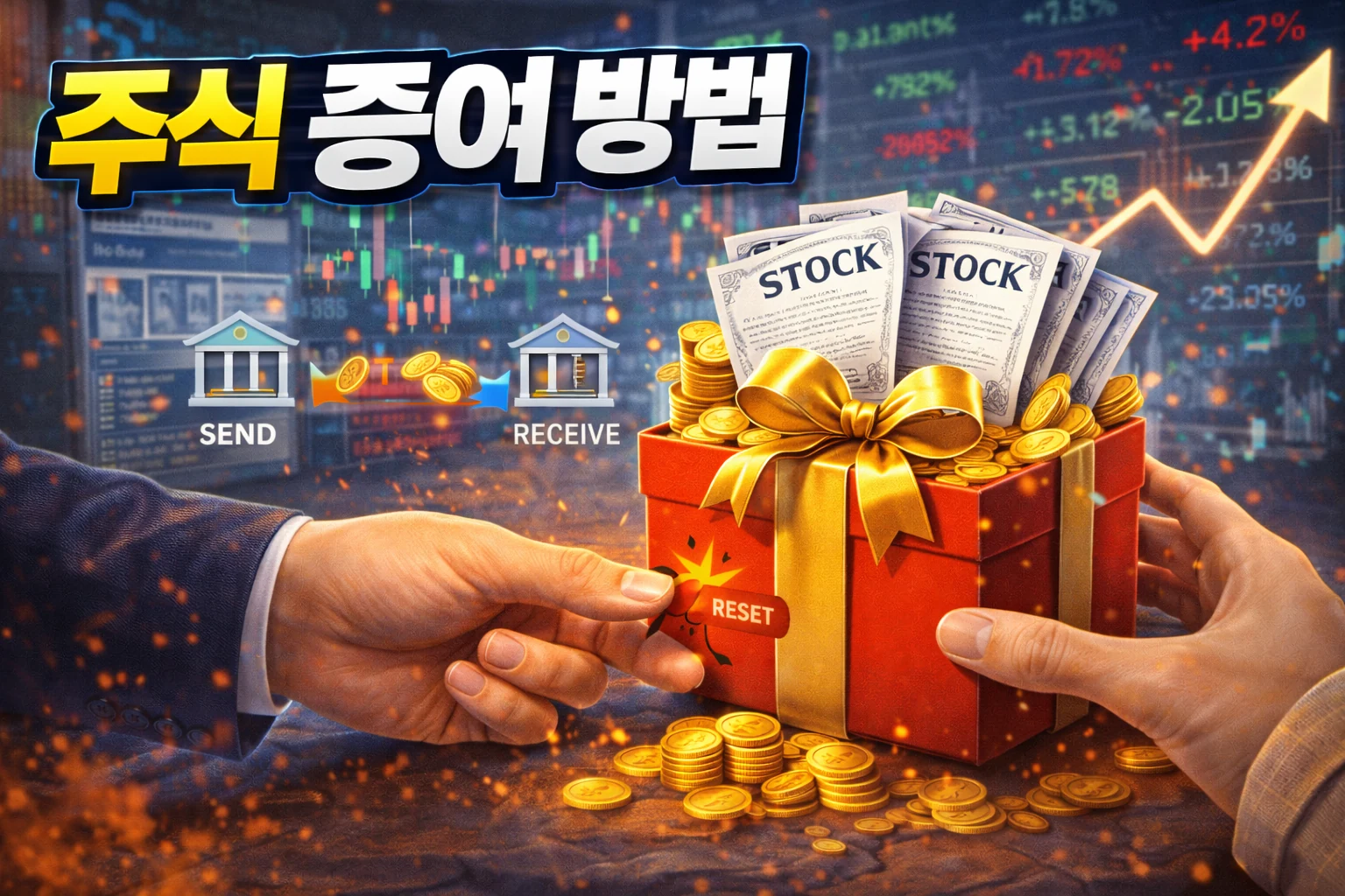 stock gift transfer method