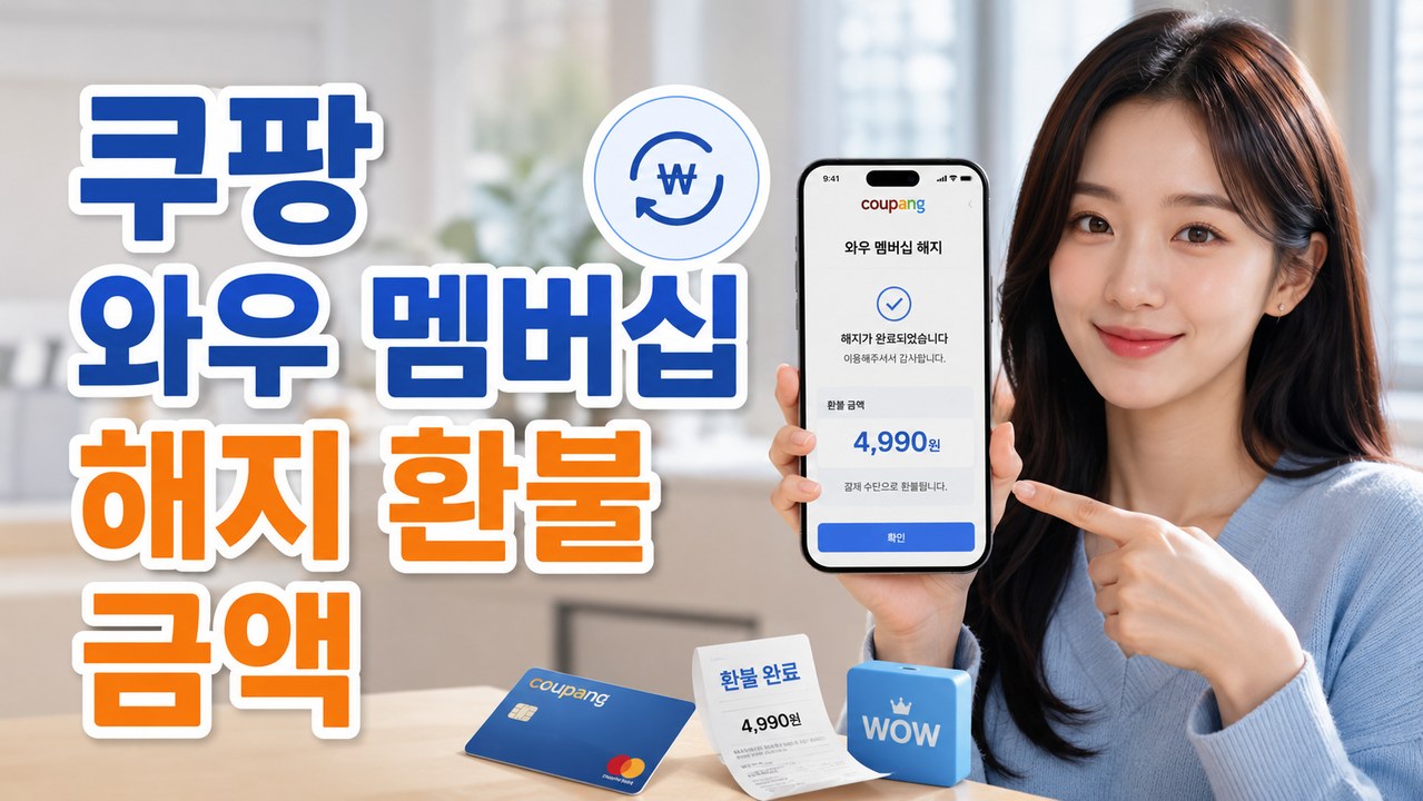 coupang wow membership cancel refund amount