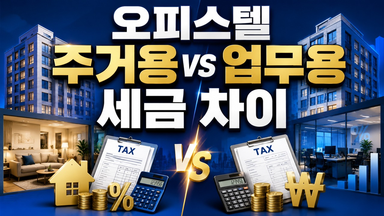 officetel residential vs office tax difference thumbnail