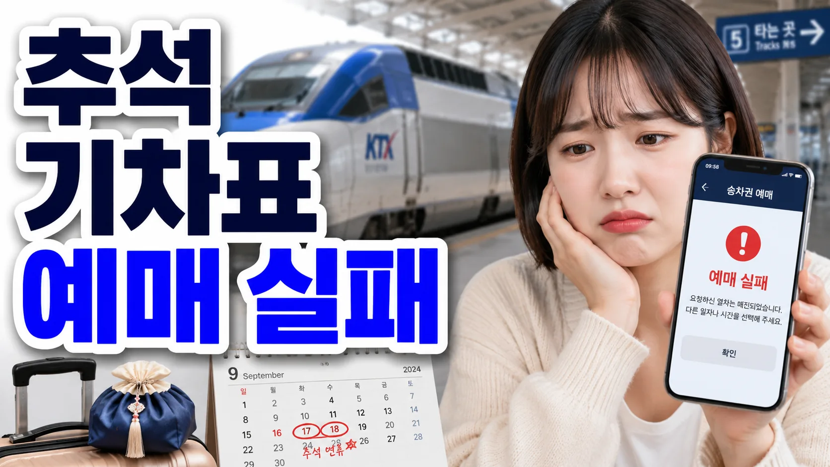 chuseok train ticket booking failed