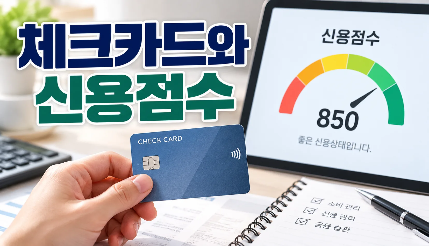 check card and credit score