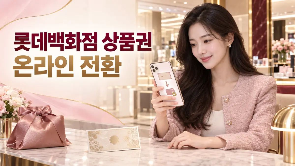 lotte department store gift certificate online conversion